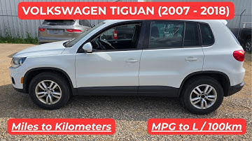 Volkswagen Tiguan - HOW TO CHANGE SPEEDOMETER VALUES FROM MILES TO KM & MPG TO L/100KM (2007 - 2018)
