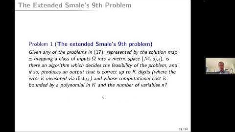 1W-MINDS: Sep 21, Anders Hansen: On Smale