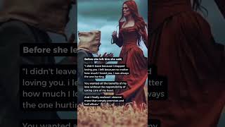 She Didn’t Leave Because She Stopped Loving Him