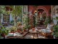 Cozy Garden Café Jazz☕Relaxing Morning Jazz and Peaceful Nature Ambience for Relax, Study & Reading