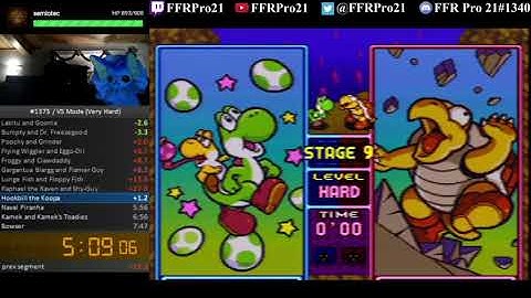 SNES - Tetris Attack - VS Mode Speedrun (Very Hard) - 4:09 IGT (7:57 RTA)