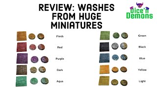 Review: Washes from Huge Miniatures