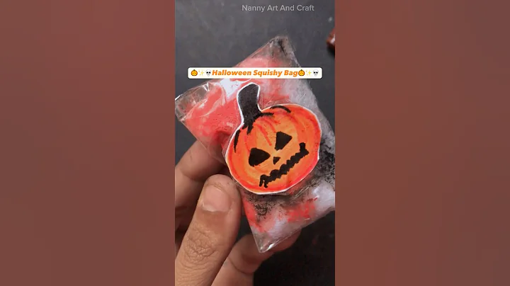 Halloween Squishy Bag Gift 😍 #art #craft #diy #shorts #viral