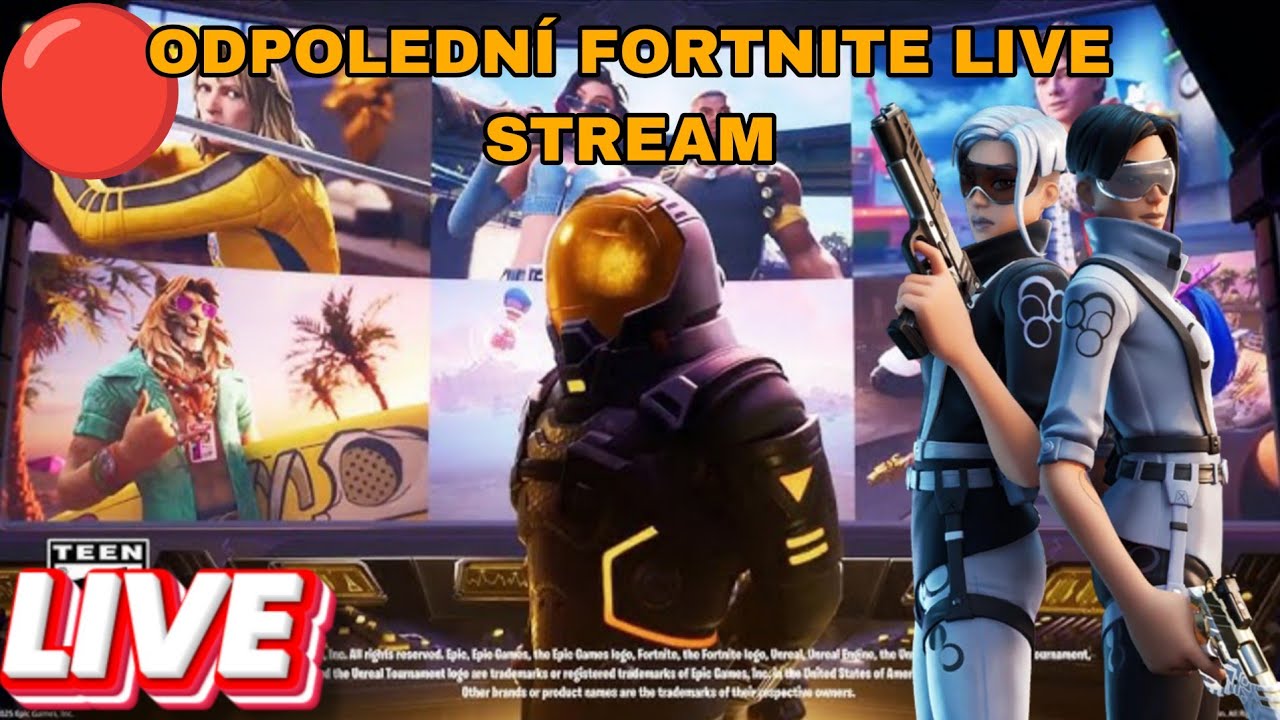 ODPOLEDNÍ FORTNITE LIVE STREAM 🔴 - přijdi si zahrát a pokecat