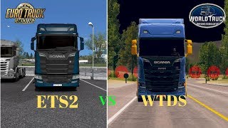 Euro truck simulator 2 vs World truck driving simulator:Trucks comparison screenshot 3