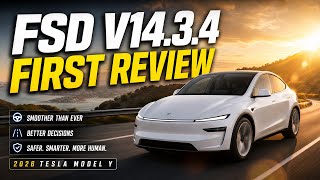 FIRST DRIVE: FSD V14.3.4 IS THIS THE ONE?
