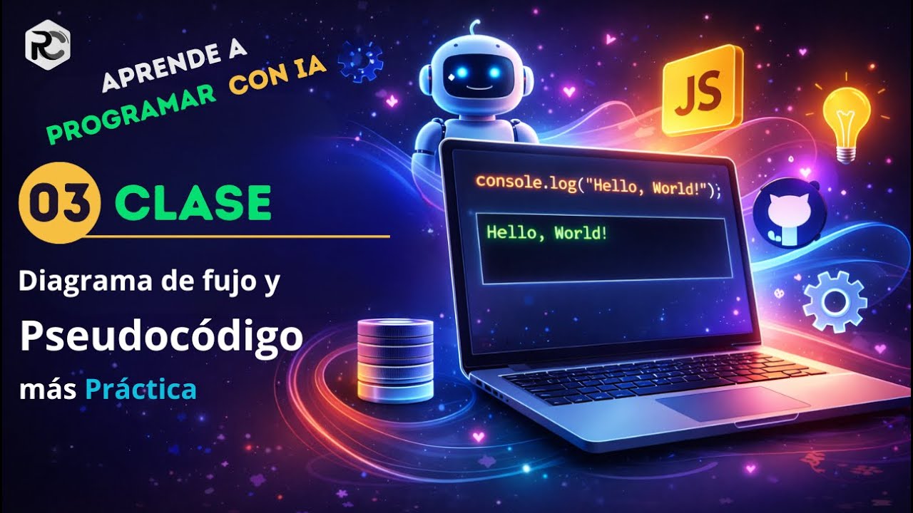 Diagramas de Flujo y Pseudocódigo + Práctica  | 🧑‍🎓Curso de Programación desde Cero con IA ▶️ Clse 4