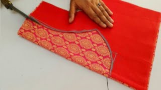 New designer blouse back neck design || cutting and stitching back neck blouse design || blouse