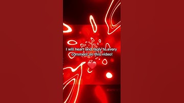 I will heart reply to every comment on this video! ❤️