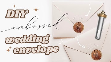 KAN DE CRICUT RESISTEREN? Hoe een envelop embossen met Cricut - DIY reliëf envelop voor een bruiloft