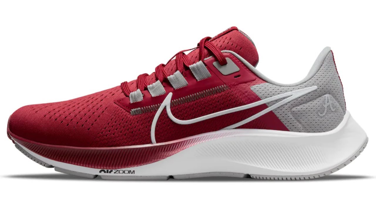 Alabama Crimson Tide Nike Unisex Zoom Pegasus 38 Running Shoe #Shorts