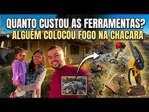 Colocaram fogo na chácara! Descubra quanto gastei com as novas ferramentas #EP4