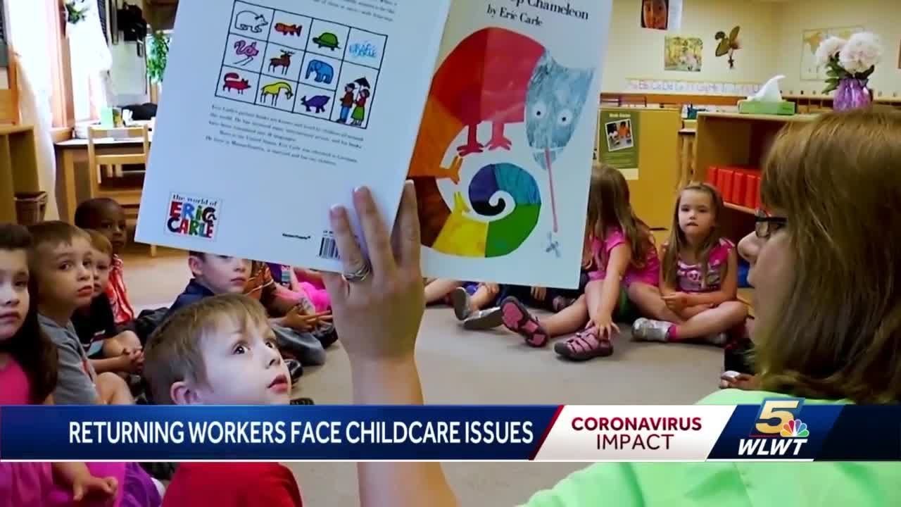 Many workers returning to work face child care issues