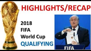 Recap and Highlights of the 2018 FIFA World Cup Qualifying
