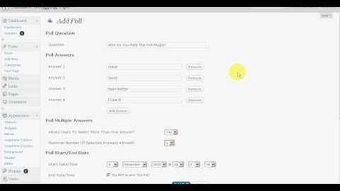 Adding WP-Polls Plugin