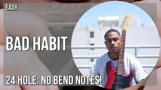 How to play Bad Habit by Steve Lacy on Tremolo Harmonica 24 Holes (Tutorial)