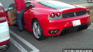 Some nice quick revving of this ferrari f430 coupe. it sounds amazing.
the owner was really and he enough to rev up for me, out came an ...