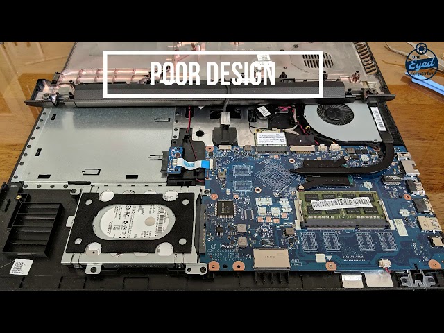 Lenovo IdeaPad 100-15ibd Disassembly & Hard Drive Removal - YouTube
