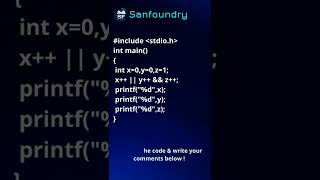 C Language Problem 20 | Sanfoundry | #Shorts Net Worth