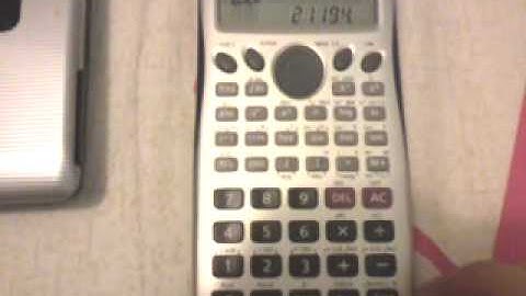 Calculator fx-3650: standard deviation (ungrouped data)