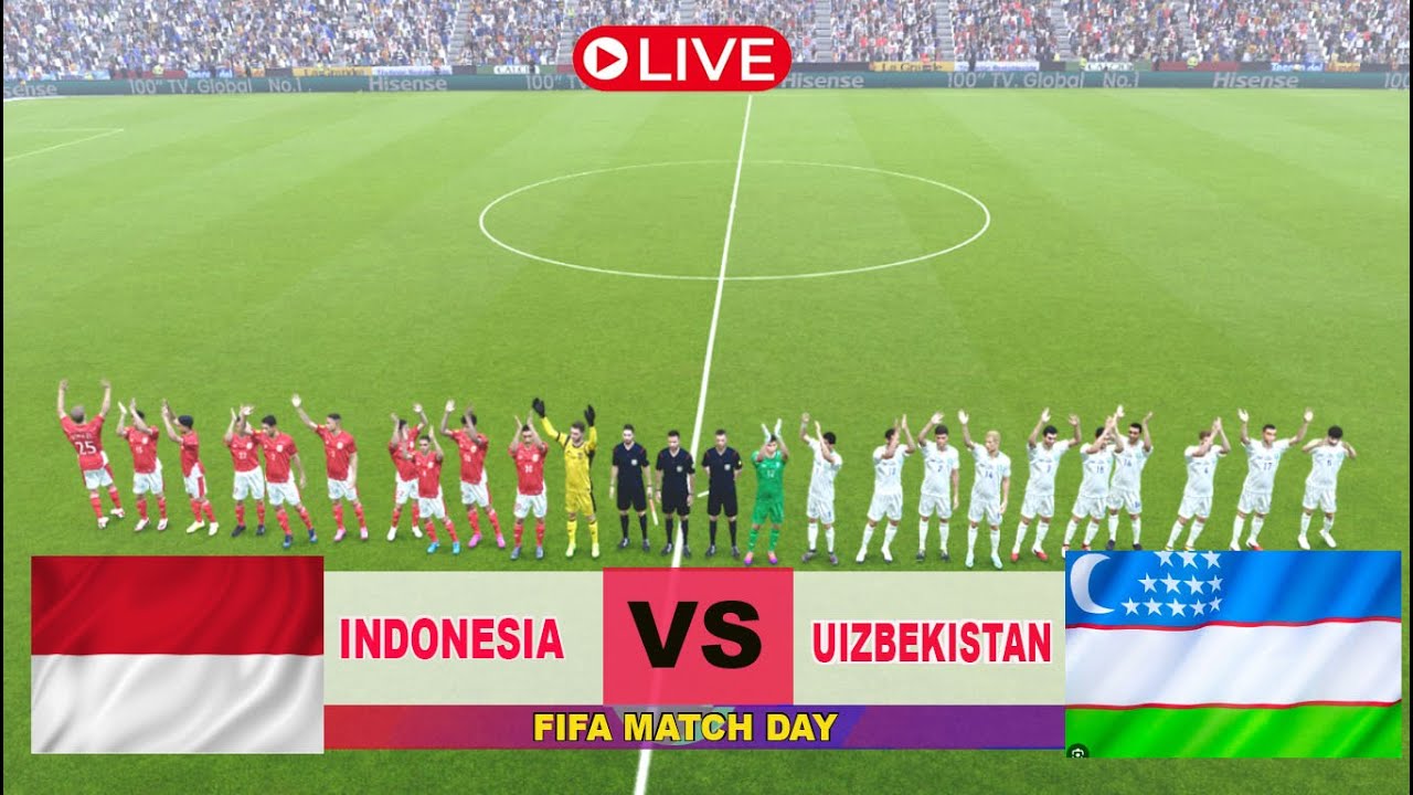 INDONESIA VS UZBEKISTAN FIFA MATCH DAY 2025 SIMULASI GAME