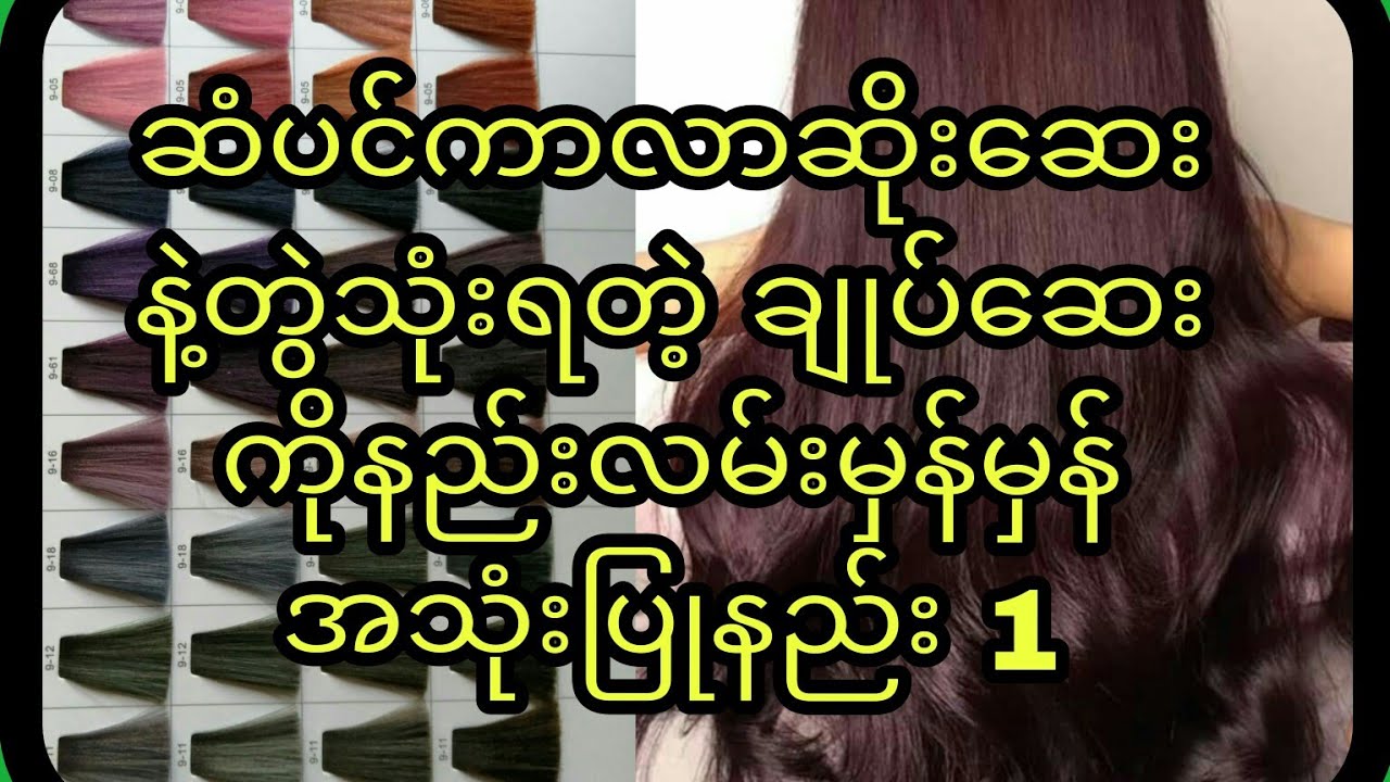 ဆံပင်ကာလာဆိုးဆေးနဲ့တွဲသုံးရတဲ့ကာလာချုပ်ဆေးကိုနည်းလမ်းမှန်မှန်အသုံးပြုနည်း 1