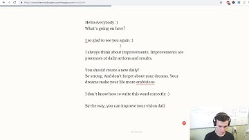 5 minutes of daily practicing English creative writing! The Most Dangerous Writing App | #EJEng 51