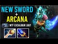 NEW ELECTRIC SWORD Juggernaut + ARCANA Battle Fury Build Best Effect Gameplay 7.27 Dota 2