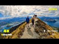 Virtual Run 4K - Roys Peak Scenery New Zealand - Virtual Running Video for Treadmill