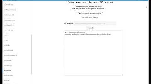NextCloudPi how to restore your ncp instance
