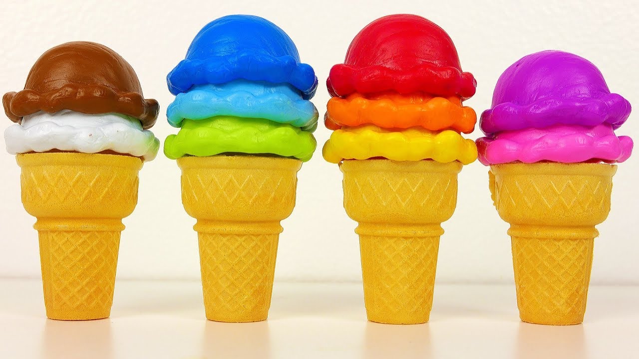 LEARN COLORS WITH ICE CREAM FOR CHILDREN Learn Colors For Kids With