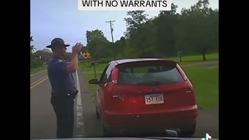 man running from cops with no warrants #scared #Running #trafficstop