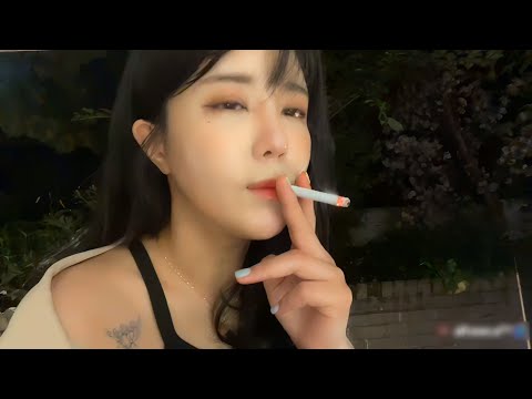 Cute girl smoking 38 - YouTube