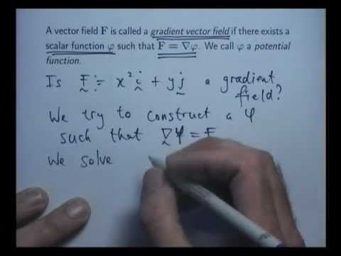 Potential function example (gradient)