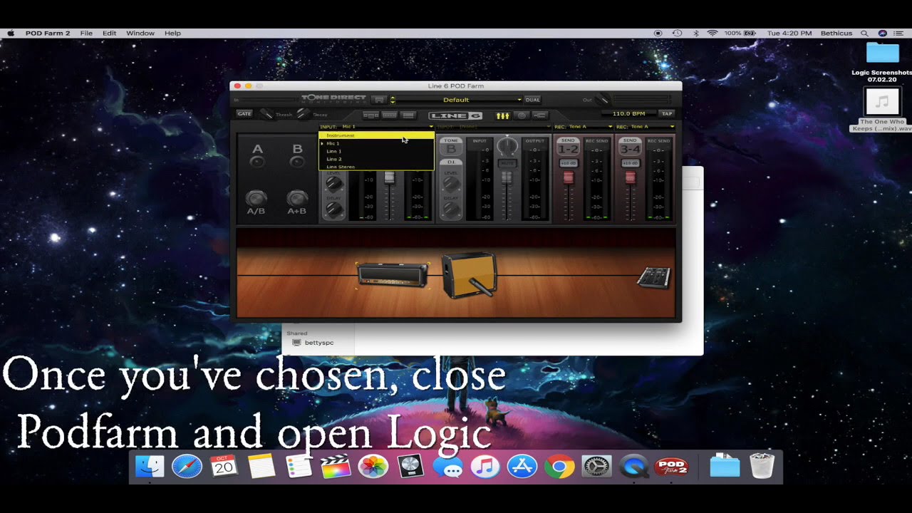 How to Switch Inputs on a Line 6 POD Studio UX Interface - YouTube