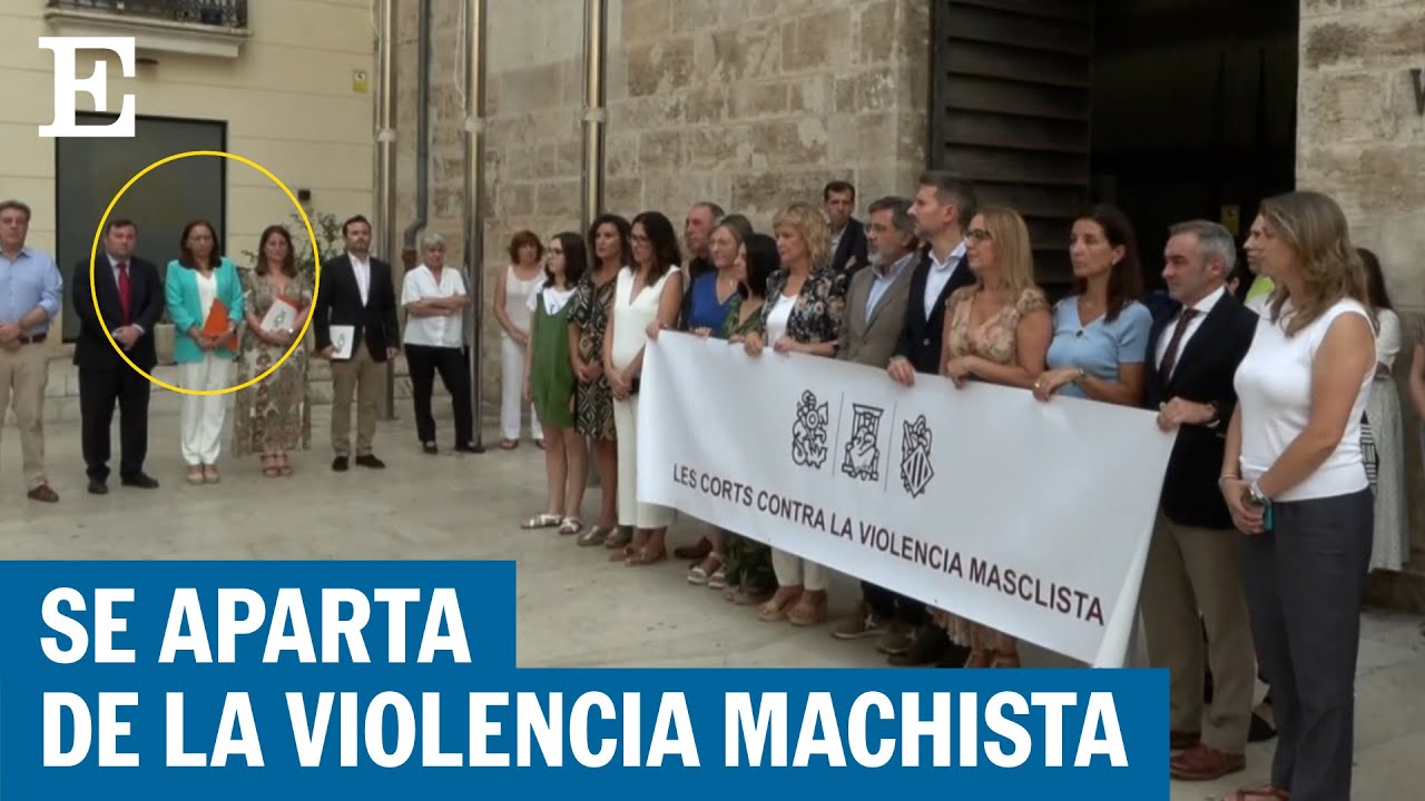 VIOLENCIA MACHISTA | La presidenta de las Cortes Valencianas se aparta de la pancarta | EL PAÍS