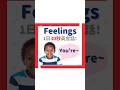 Feelings!あなたは〜です、を練習しましょ〜う!#子ども英会話 #子どもの発達 #英会話