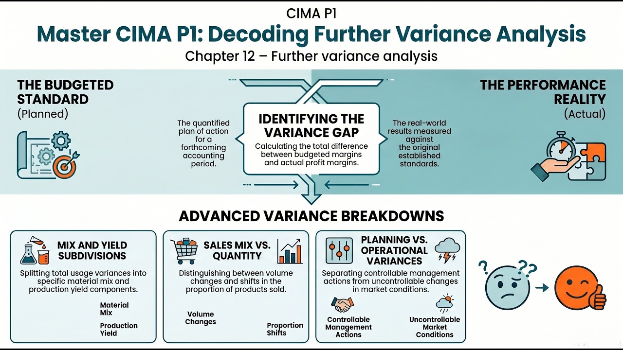 Variance Analysis | CIMA P1 C12 | [Summary] | #varianceanalysis #cima # ...