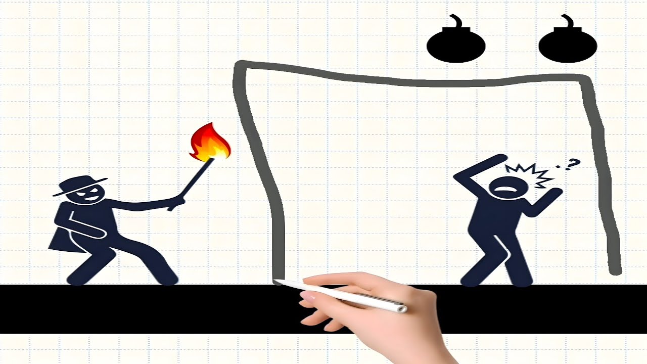 Stickman Puzzle - Stickman:Draw Save Gameplay Walkthrough All Levels Part 2