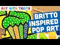Pop art painting tutorial inspired by romero britto  art with trista