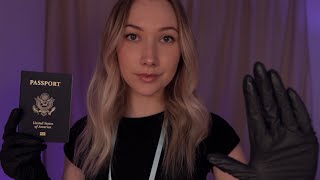 ASMR TSA Pat Down Roleplay | Full Body Security Check & Bag Search ✈️