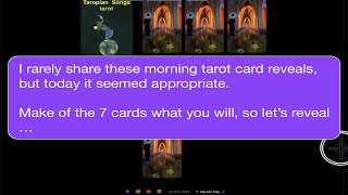 Morning Tarot Cards ... in silence