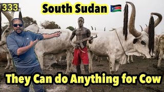 Mundari Tribe (South Sudan 🇸🇩 2021) Showers with Cow Urine, Ep.333