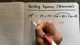 Squaring Binomials (Part 1) (Montessori)