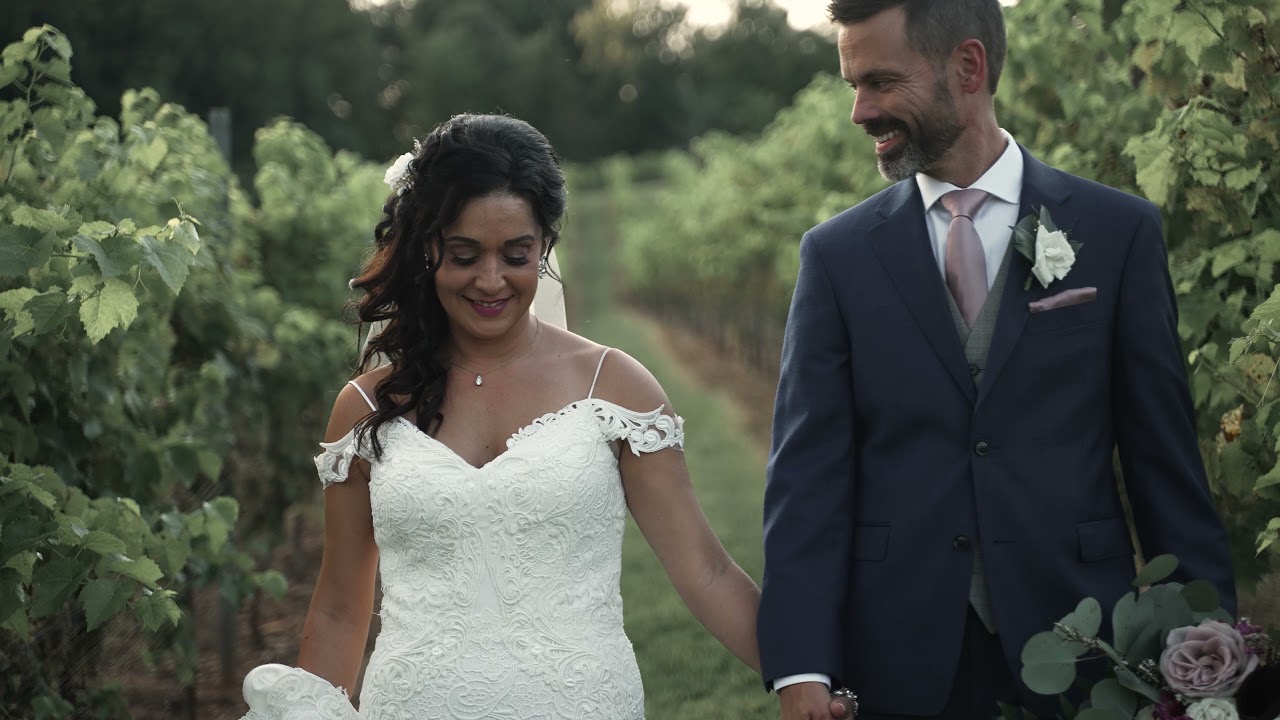 Melissa and Koy Wedding Highlight - Jolo's Winery Wedding Pilot Mountain NC