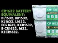 CR1632 Watch Battery Equivalent