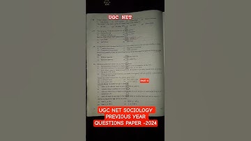 ugc net sociology previous year question paper 2024 part-5 #ugcnetsociology #sociology #exam #uppgt