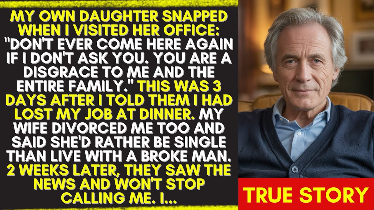 Моя дочь и жена унизили меня, когда я сказал им, что потерял работу. Потом они увидели новости и...