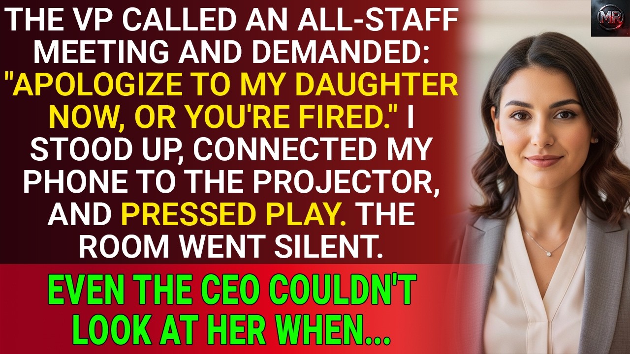 The VP Demanded I Apologize To Her Daughter In Front Of Everyone - So I Played The Recording