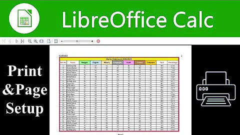 How to Print in Libreoffice Calc | Print Page Setup in Libreoffice Calc